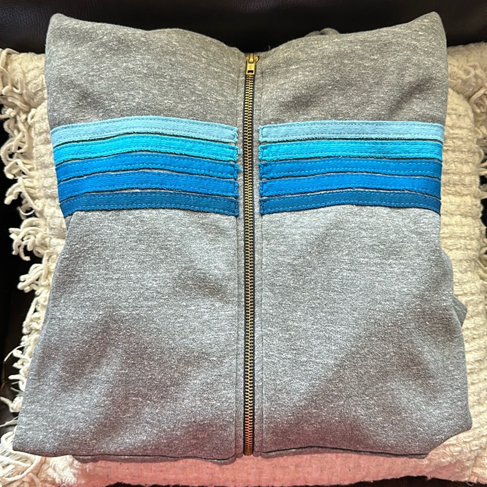 Aviator Nation 5 stripe zip up hoodie